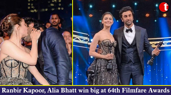 Ranbir Kapoor, Alia Bhatt win big at 64th Filmfare Awards
