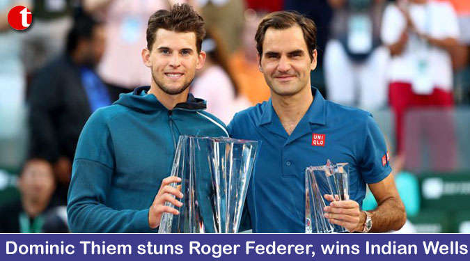 Dominic Thiem stuns Roger Federer, wins Indian Wells