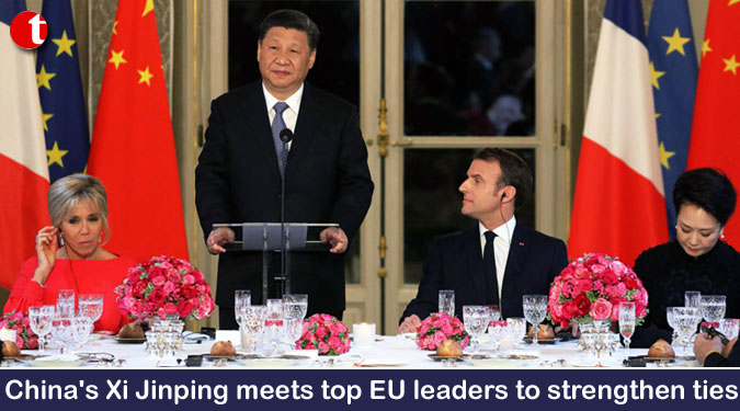 China’s Xi meets top EU leaders to strengthen ties
