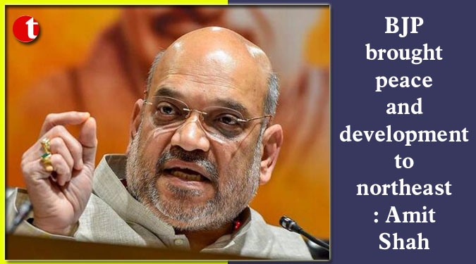 BJP brought peace and development to northeast: Amit Shah