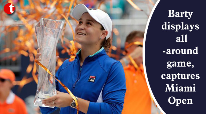 Barty displays all-around game, captures Miami Open