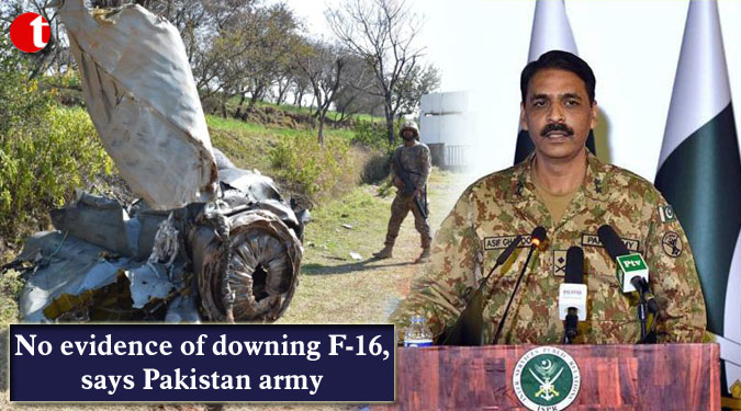 No evidence of downing F-16, says Pakistan army