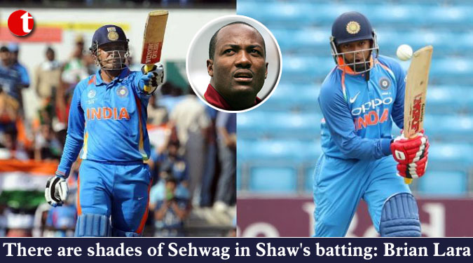 There are shades of Sehwag in Shaw’s batting: Brian Lara