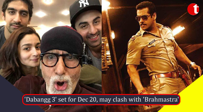 'Dabangg 3' set for Dec 20, may clash with 'Brahmastra'