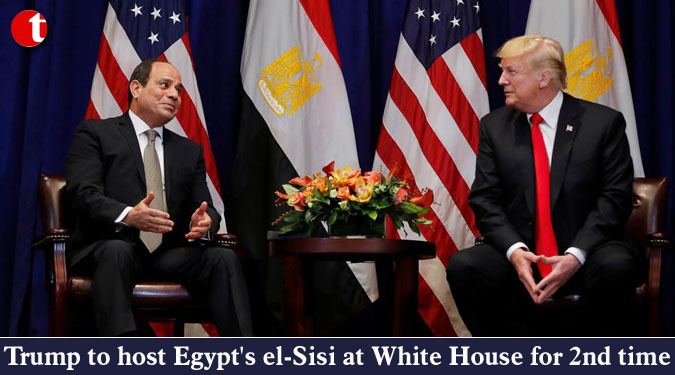 Trump to host Egypt’s el-Sisi at White House for 2nd time