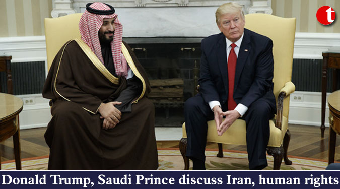 Donald Trump, Saudi Prince discuss Iran, human rights