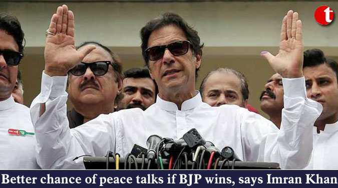 Better chance of peace talks if BJP wins, says Pakistan PM Imran Khan