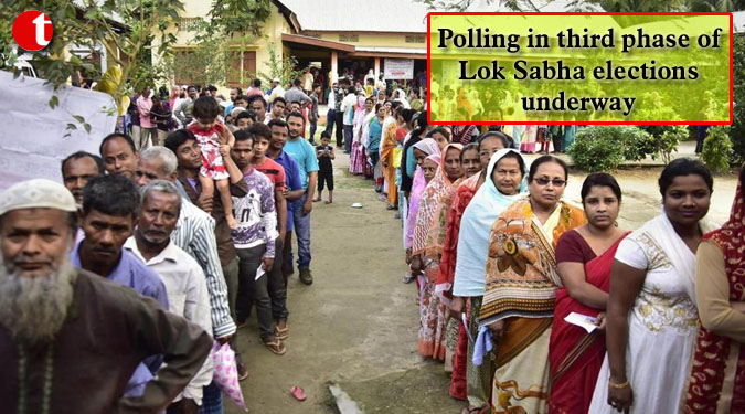 Polling in third phase of Lok Sabha elections underway