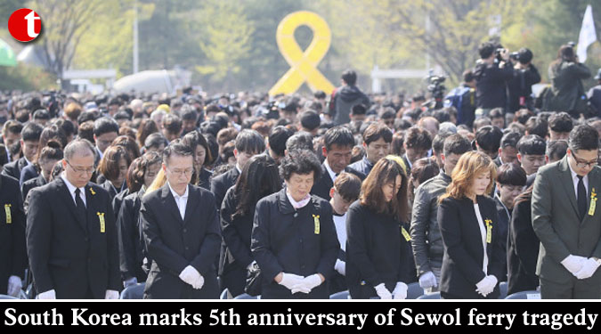 South Korea marks 5th anniversary of Sewol ferry tragedy