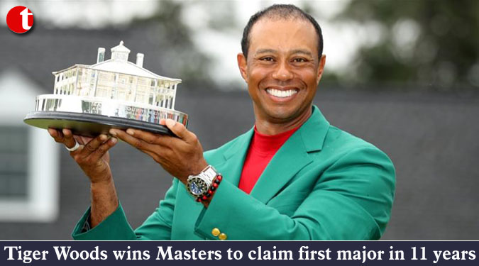 Tiger Woods wins Masters to claim first major in 11 years