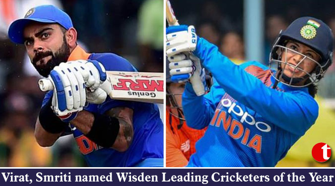 Virat, Smriti named Wisden Leading Cricketers of the Year