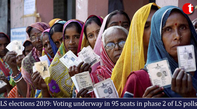 LS elections 2019: Voting underway in 95 seats in phase 2 of LS polls