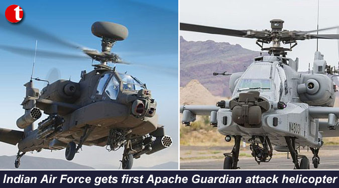 Indian Air Force gets first Apache Guardian attack helicopter