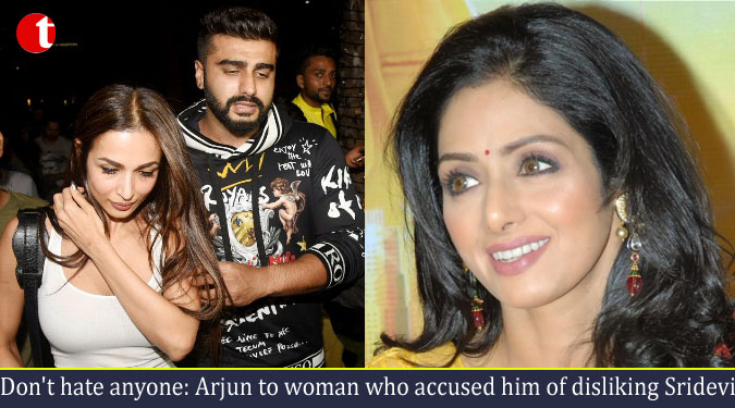 Don’t hate anyone: Arjun to woman who accused him of disliking Sridevi