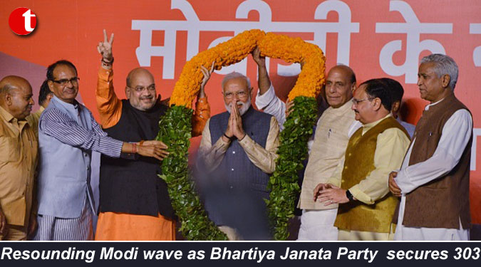 Resounding Modi wave as Bhartiya Janata Party secures 303