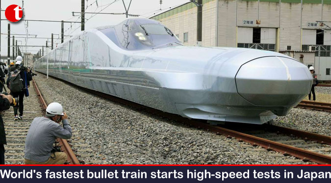 World’s fastest bullet train starts high-speed tests in Japan