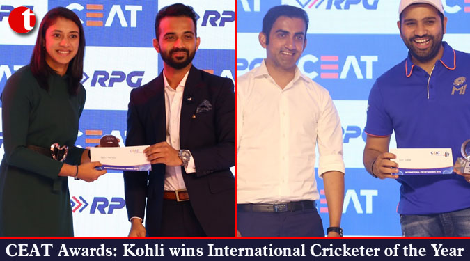 CEAT Awards: Kohli wins International Cricketer of the Year