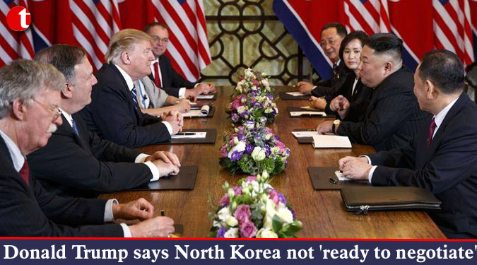 Donald Trump says North Korea not 'ready to negotiate'
