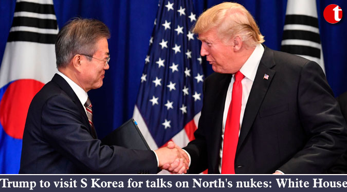 Trump to visit S Korea for talks on North's nukes: White House