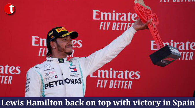Lewis Hamilton back on top with victory in Spain