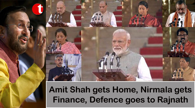 Amit Shah gets Home, Nirmala gets Finance, Defence goes to Rajnath