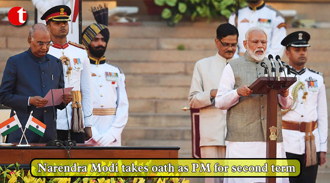 Narendra Modi takes oath as PM for second term