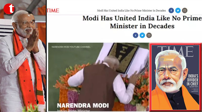 After 'India's divider in chief', Time magazine now says 'Modi has united India'