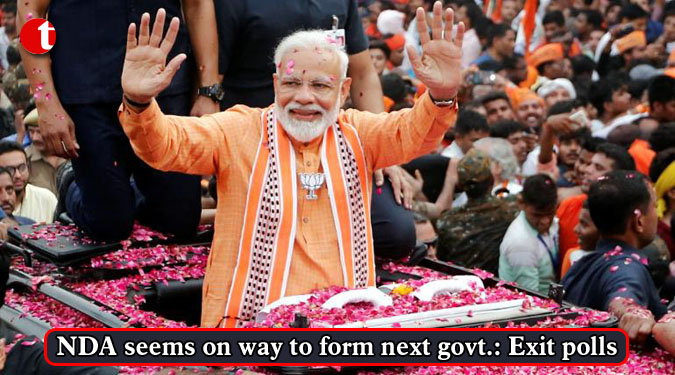 NDA seems on way to form next government: Exit polls