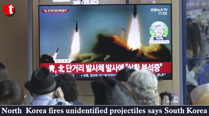 North Korea fires unidentified projectiles says South Korea