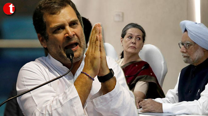 Rahul Gandhi offers to resign at CWC, but not accepted