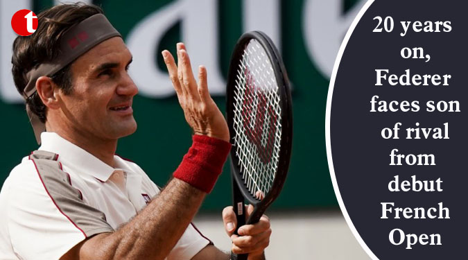 20 years on, Federer faces son of rival from debut French Open
