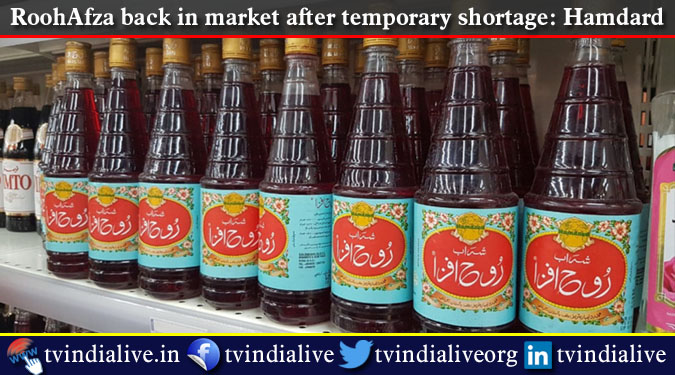 RoohAfza back in market after temporary shortage: Hamdard