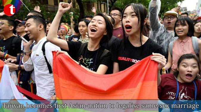 Taiwan becomes first Asian-nation to legalise same-sex marriage