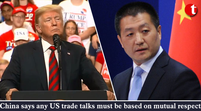 China says any US trade talks must be based on mutual respect