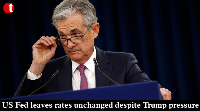 US Fed leaves rates unchanged despite Trump pressure