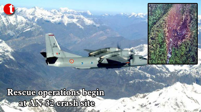 Rescue operations begin at AN-32 crash site