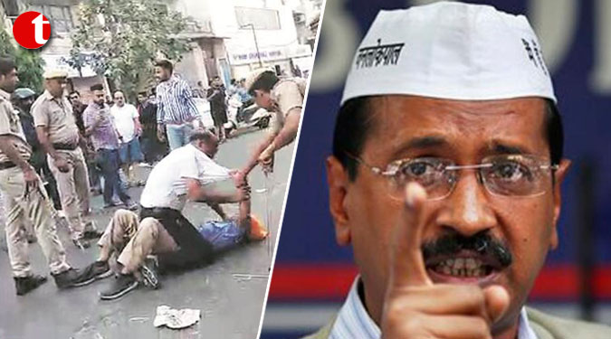 Kejriwal demands probe into street fight between cops and driver in Delhi's Mukherjee Nagar