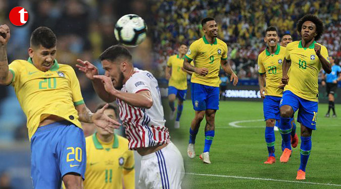 Copa America: Brazil 'shootout' Paraguay to reach semis