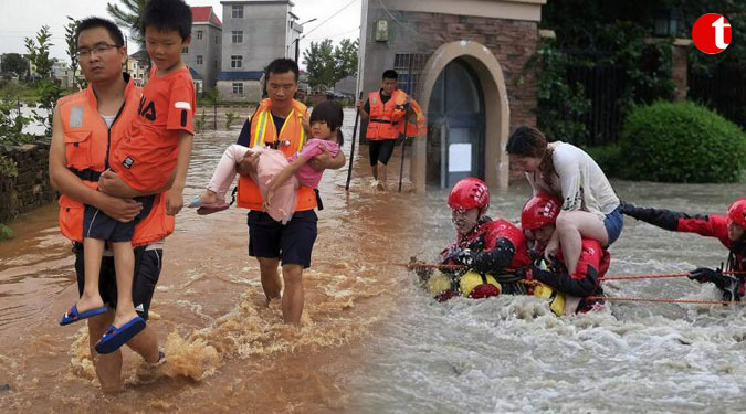 China floods: 16 people killed, scores of houses damaged as torrential rains wreak havoc