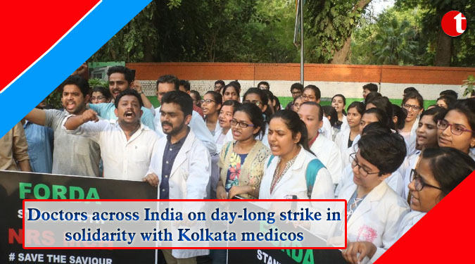 Doctors across India on day-long strike in solidarity with Kolkata medicos