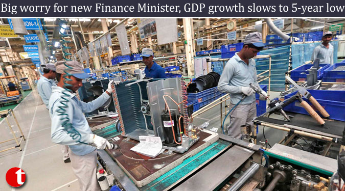 Big worry for new Finance Minister, GDP growth slows to 5-year low