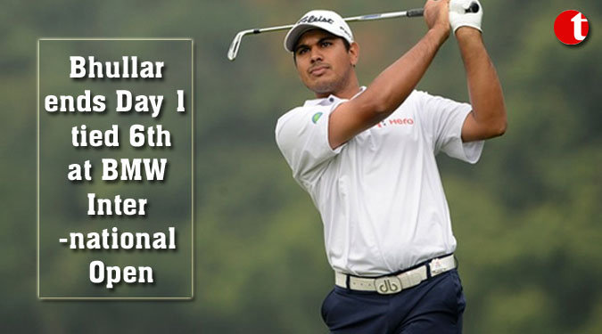 Bhullar ends Day 1 tied 6th at BMW International Open