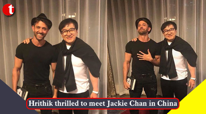 Hrithik thrilled to meet Jackie Chan in China