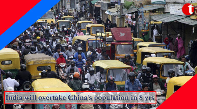 India will overtake China’s population in 8 yrs