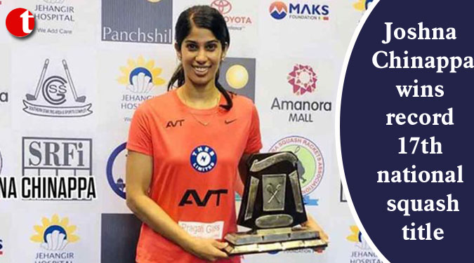 Joshna Chinappa wins record 17th national squash title