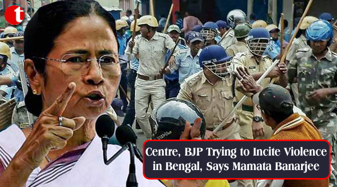 Centre, BJP Trying to Incite Violence in Bengal, Says Mamata Banarjee