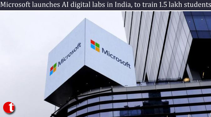 Microsoft launches AI digital labs in India, to train 1.5 lakh students