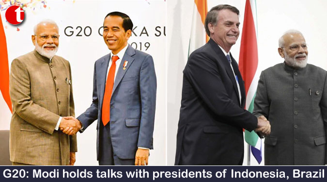 G20: Modi holds talks with presidents of Indonesia, Brazil