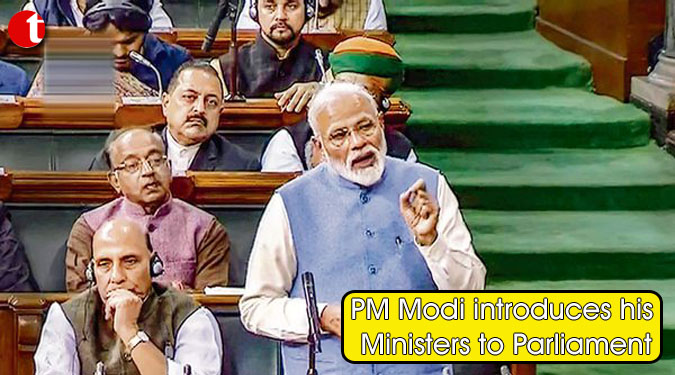 PM Modi introduces his Ministers to Parliament