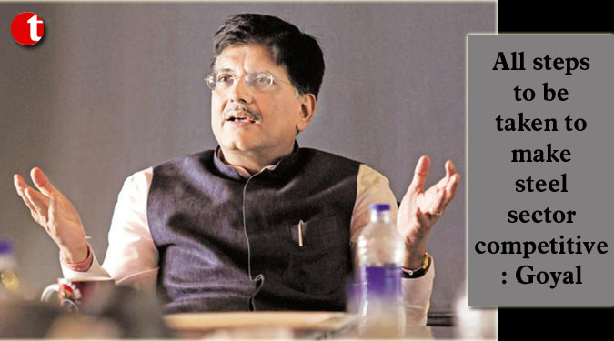 All steps to be taken to make steel sector competitive: Goyal
